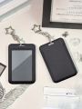 This card holder, with a star-shaped pendant, can be used as a bag charm or keychain. It can store ID cards, celebrity cards,. 