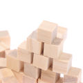 200PCS Unfinished Blank Mini DIY Wooden Square Blocks 1cm Wood Solid Cubes for Woodwork Craft Kids Toy Puzzle Making Material. 