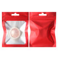 Matte Aluminium Foil Transparent Colourful Frame Plastic Self-Sealing Bags Jewelry Waterproof Zip Reusable Bags  Packaging. 