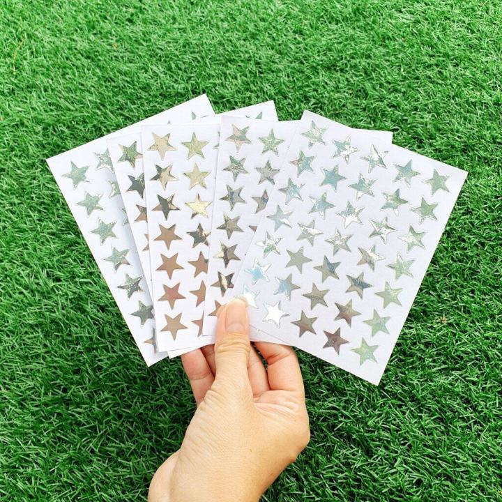 Silver%20Star%20stickers%20(10%20sheets)%20colorful%20DIY%20Scrapbook%20Diary%20scrapbook%20craft%20toy%20reward%20kids%20good%20silver%20star%20sticker%20-%20Image%206