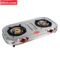 Instacook Sparkle -02L Automatic Stainless Steel 2 Burner Gas Stove. 