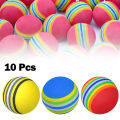 10x Golf Swing Training Foam Balls Indoor Practice Rainbow Sponge Balls Flexible Soft Golf Practice Ball Training Aid Accessory. 