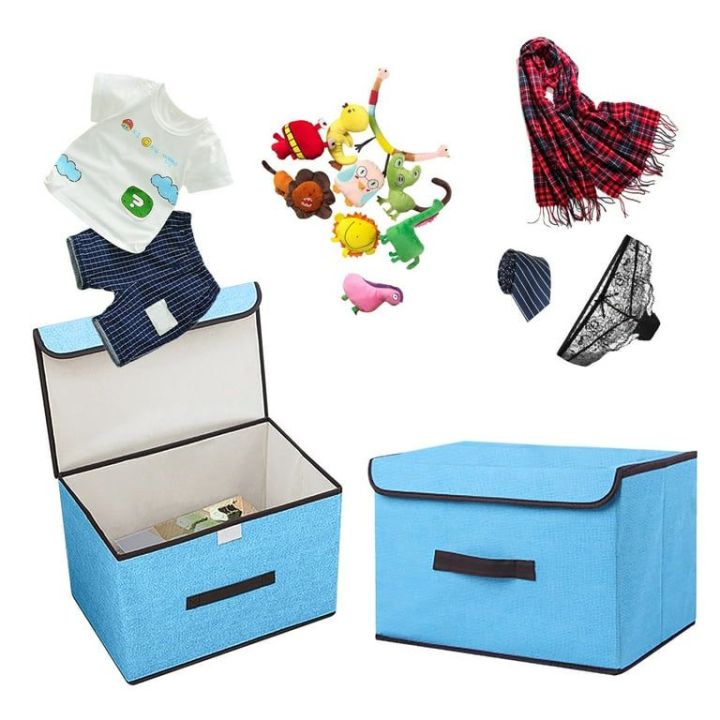 Home%20Fabric%20Folding%20Storage%20Storage%20Box%20With%20Lid%20Dustproof%20Portable%20Box%20Clothing%20Sundries%20Multifunctional%20Storage%20Box%20-%20Image%208