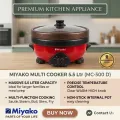 Miyako Double Pot Multi cooker, Electric Curry Cooker With Double Pot, Removable non-stick pan, Automatic cooking and warming system MC-500D (5.5 LTR).