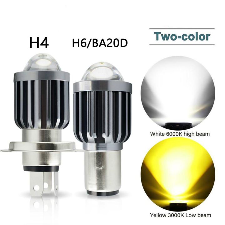 1PCS%2010000LM%20H4%20LED%20Motorcycle%20Headlight%20H6%20BA20D%20P15D%20Led%20CSP%20Lens%20White%20Yellow%20Hi%20Lo%20Beam%20Motorbike%20Scooter%20Running%20Light%20-%20Image%203