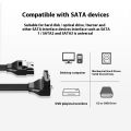 SATA 3.0 Data Cable Connection Converter For Hard Disk Drive SSD HDD 6Gb/s High-speed Extension Adapter Signal Transmission Cord. 
