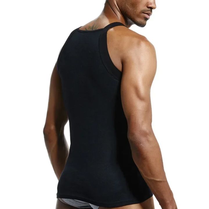 Men's%20Square%20Cut%20Tank%20Tops%20G-Unit%20Cotton%20Ribbed%20Casual%20Undershirts%20Muscle%20Tank%20Shirts%20Sleeveless%20Comfort%20Stretch%20Workout%20Vest%20-%20Image%205