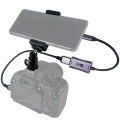 For Phone Tablet Projector Camcorder Mini to HDMI-Compatible Adapter Cable 4K Video Capture Card for Vlog Filmmaker. 