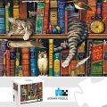 1000 Pieces Tally Cat Jigsaw Puzzles for Adults Home Decor Games Family Fun Floor Puzzles Educational Toys.