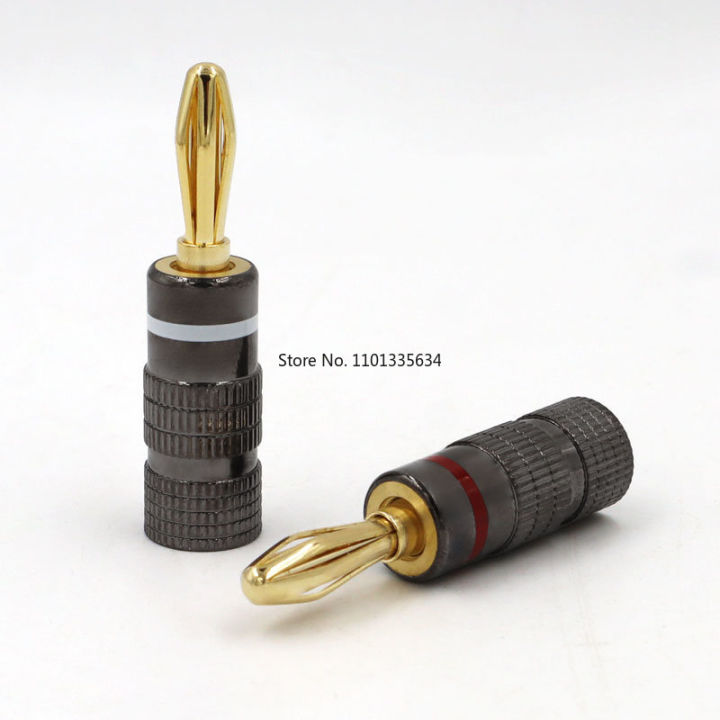 4/8/12/16//24/36/40pcs%20%20Metal%20BANANA%20PLUGS%2024K%20Gold-plated%204MM%20Banana%20Connector%20with%20Screw%20Lock%20For%20Audio%20Jack%20Speaker%20Plugs%20-%20Image%205