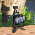 Front Frame Phone Holder for OSMO Pocket 3 Cold Shoe Mount Foldable 1/4 Screw Adapter Camera Accessories.