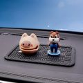 Durable PVC Anti Slip Car Mat - Heat and Sun Resistant Phone and Key Storage Mat.