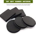 18 Pcs Non Slip Rubber Pads Felt Pads Self Adhesive Rubber Feet Round Square Self Adhesive Floor Protector for Table Legs Chair Bed. 