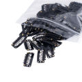 50/30/10pcs Hot Sale Wig Comb Clips Extension Clips Snap Hair Extension Clips For Women 32mm Black/Coffee Clip.