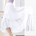 Adult Ballet Skirt Wrap Dance Skirt Chiffon Tutu Style Skirt for Ballet Class, Women Practice Skirt.