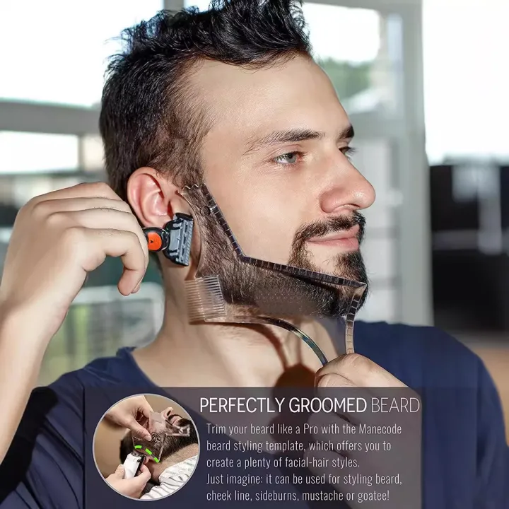 Beard Line Ruler Beard Styling Comb Beard ruler beard styling tool beard styling comb ...