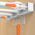 Scalable partition layer clothing storage rack. 