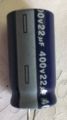 22uF 400V Radial Electrolytic Capacitor (4pcs). 