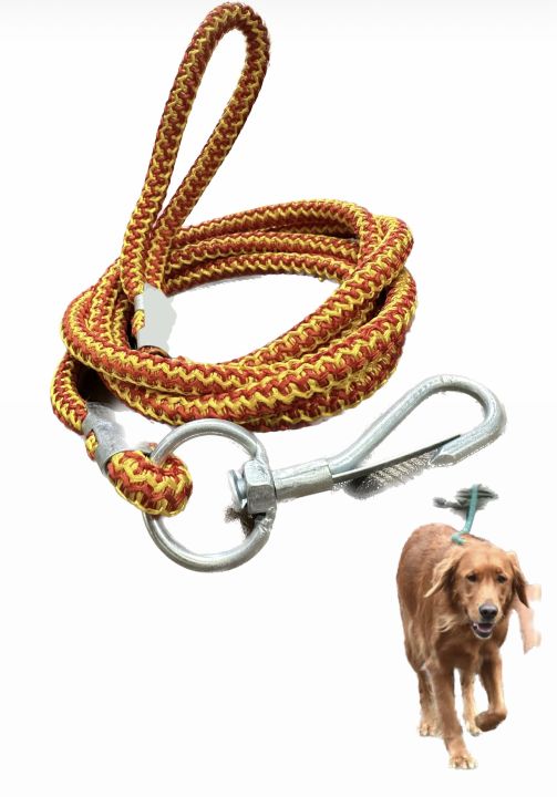 Dogs Rope Leash ( Orange Color ) 8mm 5 ft length