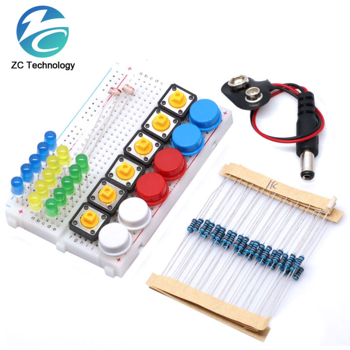 Smart Electronics Starter Kit For arduino uno r3 mini Breadboard LED jumper wire button