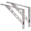 Wall Mounted Shelf Bracket, 2 Pcs 90 Degree L Shaped Brackets Stainless Steel Metal Support Joint Angle Bracket Shelf Heavy Duty Corner Brace Shelf Bracket. 