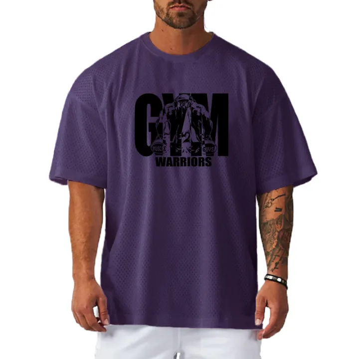 Oversized%20Loose%20Men's%20Casual%20Sport%20T-Shirt%20Gym%20Bodybuilding%20Fitness%20Short%20Sleeve%20Shirt%20Summer%20Mesh%20Quick%20Dry%20Breathable%20Clothing%20-%20Image%205