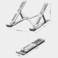 Metal Portable Foldable Laptop Stand Adjustable Notebook Holder Aluminum Support For Macbook Pro Air Computer Tablet Base Desk. 