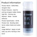 50ML Table Tennis Racket Inorganic Water-Based Glue KOKUTAKU High Adhesion with Clip & Spong Ping-pong Blade Rubber Bonding. 