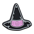 Gothic Witchy Hole Shoe Charms PVC Clog Buckles, Skull Bat Tarot Crystal Witch Hat DIY Sandal Halloween Decor Accessories. 