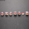 1Set Iridescent Glitter Polyhedral Dice Set for Tabletop Games DND D4 D6 D8 D10 D% D12 D20 For Board Game. 
