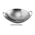 Stainless Steel Wok, Deep Frying Pan, Conduction Drawing Wok, Chinese Wok,. 