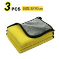 Car Wash Microfiber Towel 30x30/60CM Car Cleaning Drying Cloth Hemming Car Care Cloth Detailing Car Wash Towel. 