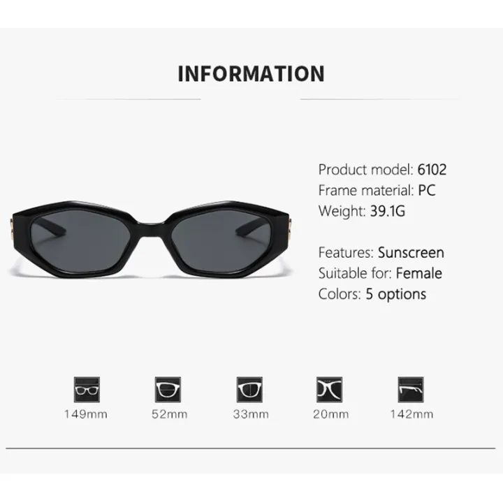 Polygon%20Retro%20Sunglasses%20-%20Fashionable%20Small%20Square%20Frame%20-%20Slimming%20Effect%20For%20Round%20Faces%206102%20-%20Image%206