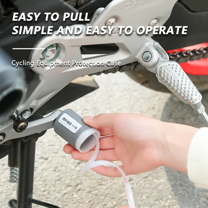SEAMETAL%20Motorcycle%20%20Shift%20Lever%20Gear%20Cover%20Gear%20Shift%20Lever%20Pedal%20Foot%20Pad%20%20Cover%20Protector%20Motorcycle%20Accessories%20-%20Image%204
