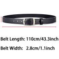 New Women's Belt Classic Retro Fashion Needle Buckle Belt High Grade Soft PU Leather Belt Paired with Jeans Belt Women Waistband. 