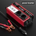 800W 500W Rated Power Inverter DC 12V To AC 220V 230V Transformer with 4 USB EU Socket Charge with LED Display for RV Phone Car.