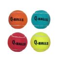 Dog Toy Set Q-MONSTER Thick Walled Natural  Squeak Chew Balls for Dogs Tennis Interactive Bouncy Balls for Training 4-pack. 