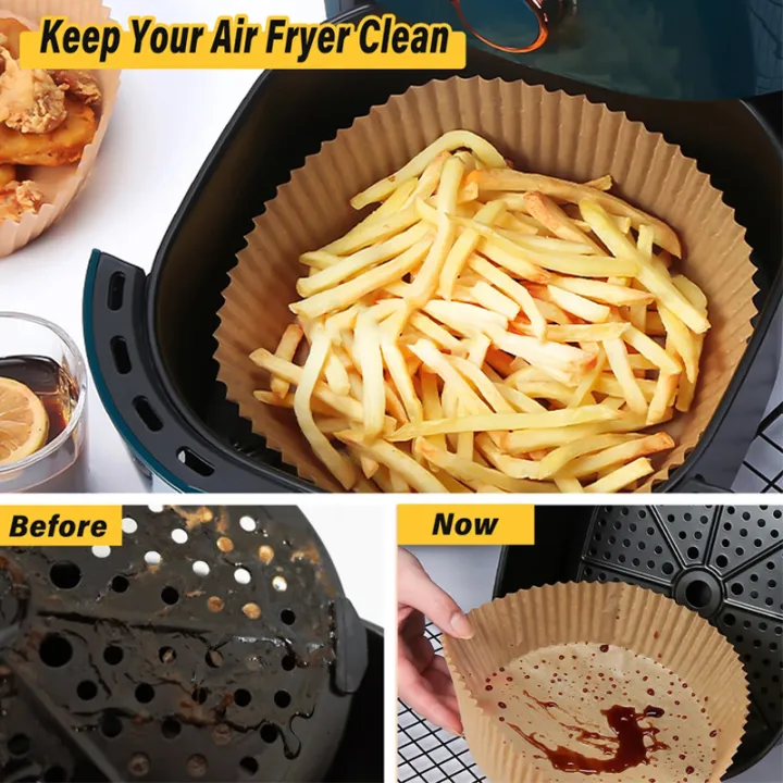 50%20Pcs%20Air%20Fryer%20Disposable%20Baking%20Paper%20Liner%20Round%20Oil-Proof%20Water-Proof%20Non-stick%20Paper%20for%20Air%20Fryer%20Microwave%20&%20Oven%20-%20Image%203