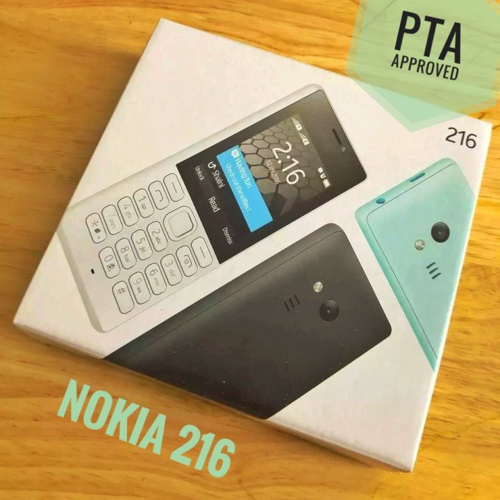 Nokia 216 Dual Sim High Quality  Copy PTA Approved With Box And charger