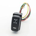 1Pc LED Light Power On Off Daytime Running Light DRL Mirror Diff Lock Switch Button For Mitsubishi Pajero V73 V93 V97 Lancer X.