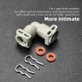 Coffee Machine L-shaped Fluid Connector Compatible With Jura A ENA GIGA Z6 Z8 Hose Connector.