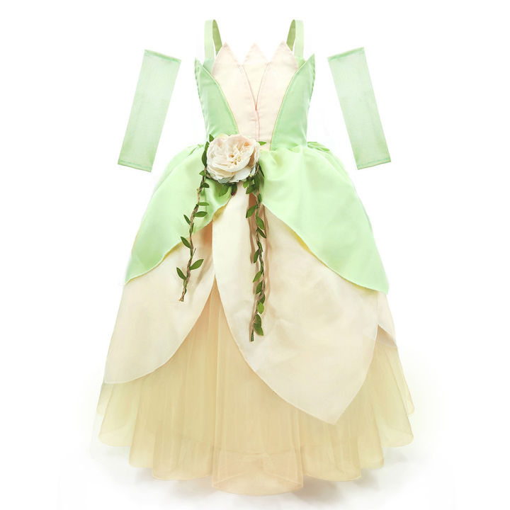 2024%20Fancy%20Princess%20and%20Frog%20Story%20Cosplay%20Kid%20Princess%20Ball%20Gown%20off%20Shoulder%20Tiana%20Deluxe%20Royal%20Frock%20Girls%20Prom%20Party%20Costume%20-%20Image%202