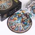 Adult Round Puzzle 1000 Pieces 12 constellations Challenge Games Learning Educational Puzzle Toys Moon Puzzle Space Flat Puzzle. 