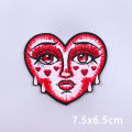 Punk Series Patch Iron On Patches For Clothing Thermoadhesive Patches On Clothes Horror Eyes Embroidery Patch DIY Sewing Patch.