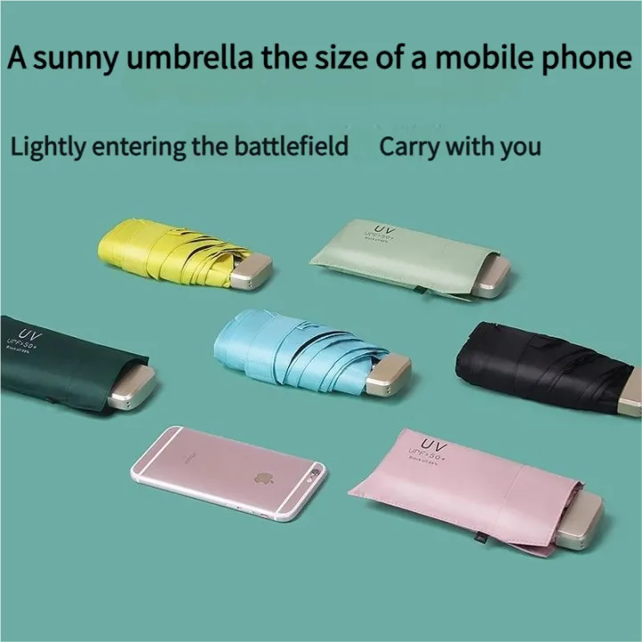 Ultra%20Light%20Small%20Mini%20Women%20Five%20Fold%20Umbrella%20Sun%20Proof%20Sun%20Proof%20Anti%20UV%20Sun%20Rain%20Dual%20Use%20Umbrella%20Thick%20Black%20Glue%20Pocket%20S%20-%20Image%205