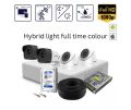 Hikvision hybrid light full time colour 2mp 4 camera CCTV system. 