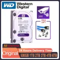 Western Digital Purple HDD 1TB 2TB 3TB 4TB 6TB 8TB SATA 6.0Gb/s 3.5" Hard Drive Disk Security System Video Recorder DVR NVR CCTV. 