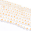 4-8mm Flower Lampwork Glass Flat Beads Daisy Spacer Loose Beads For Jewelry Making DIY Bracelet Crafts Handmade Accessories. 