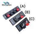 2PCS - Push In Jack Load Spring Audio Speaker Terminals Plug Socket Clip. 