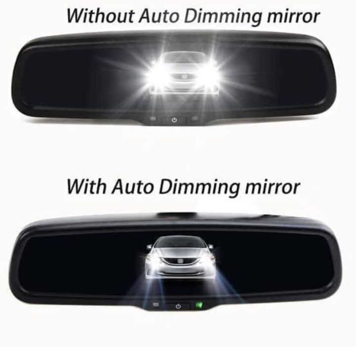 Auto dimming rear view mirror. Easily every car. | Daraz.pk